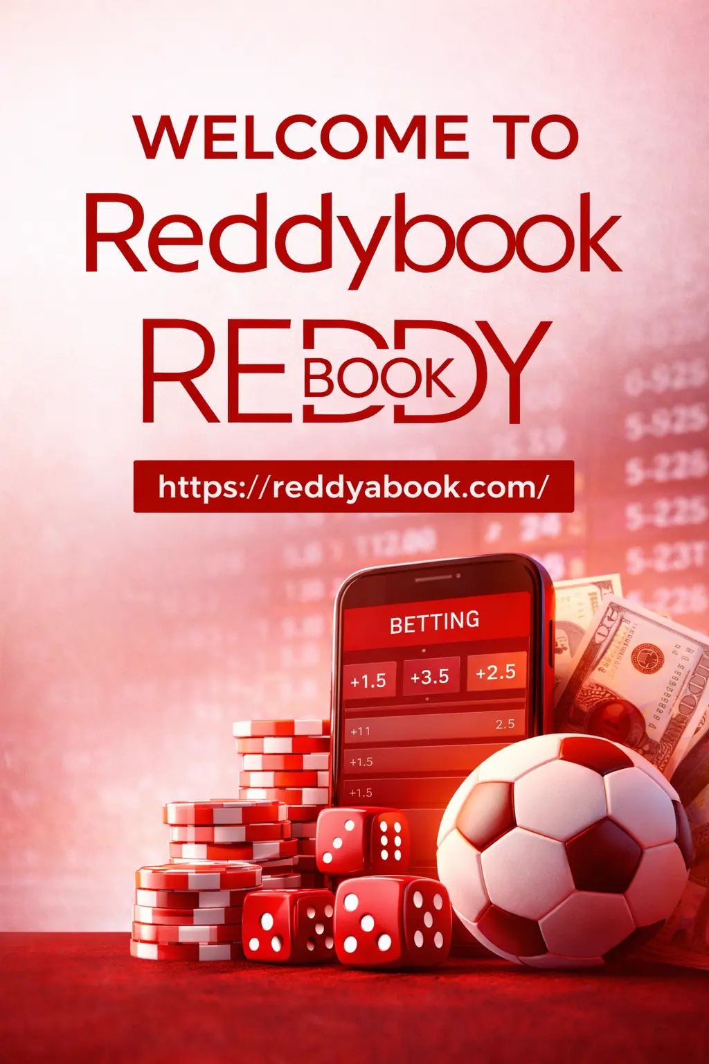 Reddybook online betting platform interface showing cricket markets