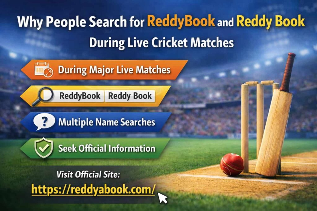 ReddyBook and Reddy Book search trends during live cricket matches with official site reddyabook.com
